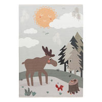 KINDERTEPPICH 115/170 cm My Greta Rentier  - Multicolor, Trend, Textil (115/170cm) - Obsession