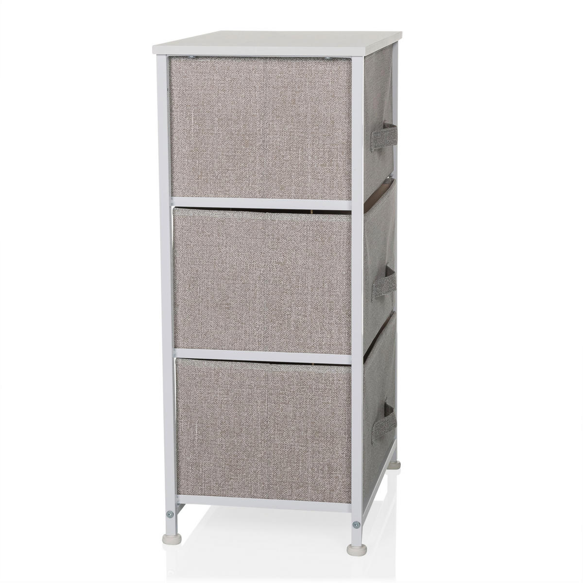 KOMMODE  in 45/73/30 cm  - Grau, MODERN, Kunststoff/Textil (45/73/30cm) - MID.YOU