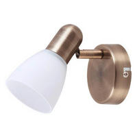 BODOVÉ SVÍTIDLO, 40 W/E14, 14.5/8/15.5 cm  - Basics, kov/sklo (14.5/8/15.5cm)