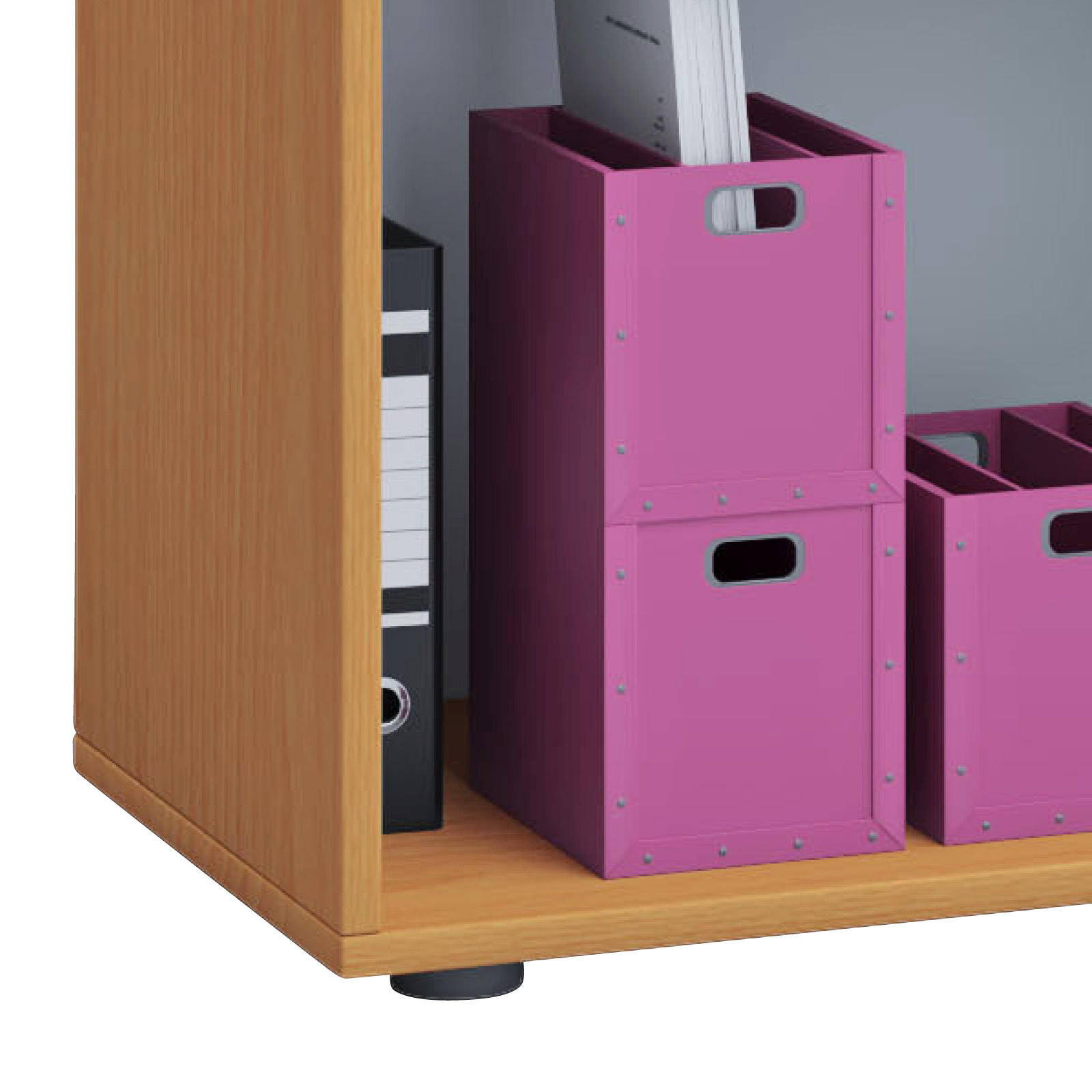 ARKIVHYLLA 70/178/37 cm  - bokfärgad/svart, Basics, trämaterial/plast (70/178/37cm) - MID.YOU