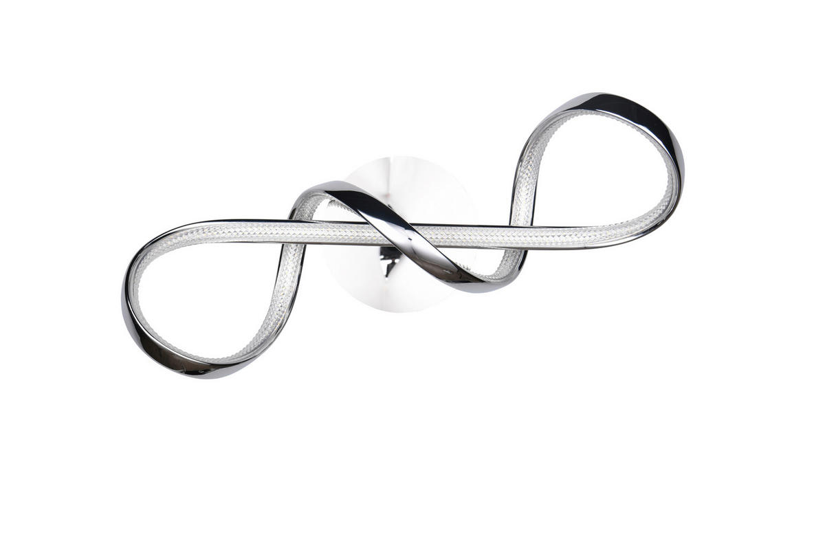 LED PLAFONJERA - boja hroma, Dizajnerski, metal (60/18/22cm)
