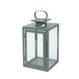 LATERNE - Grün, Basics, Glas/Metall (12/25/12cm) - Ambia Home