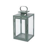 LATERNE - Grün, Basics, Glas/Metall (12/25/12cm) - Ambia Home
