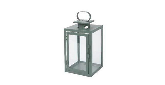 LATERNE - Grün, Basics, Glas/Metall (12/25/12cm) - Ambia Home