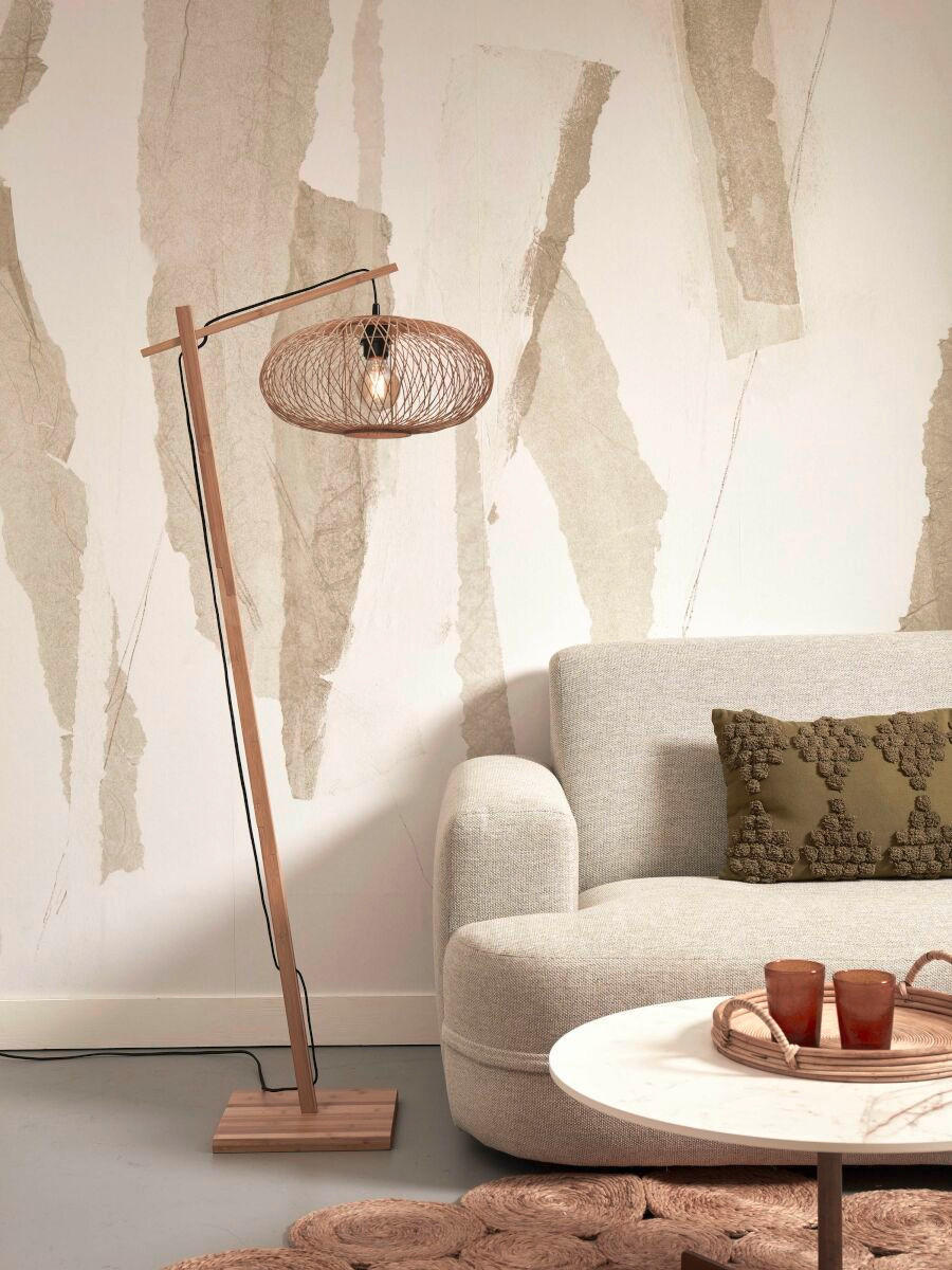 STEHLEUCHTE    - Naturfarben, Trend (150/40/62cm) - Good & Mojo