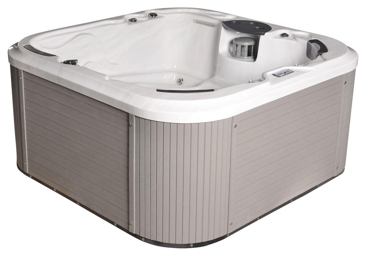 WHIRLPOOL EC1500 FLORENZ 200/200/91 cm  - Weiß/Grau, MODERN, Kunststoff (200/200/91cm)