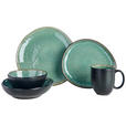 KOMBISERVICE SØREN GREEN 10-teilig  - Grün, Trend, Keramik - Novel