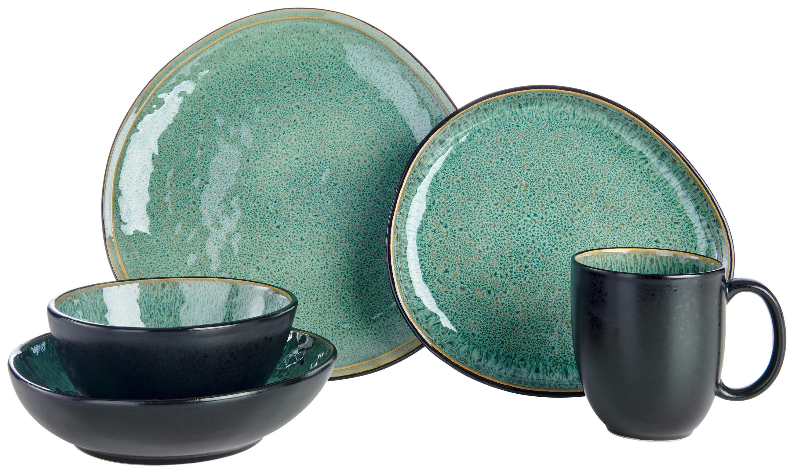 Novel KOMBINOVANÁ SOUPRAVA 10dílné, kamenina keramika