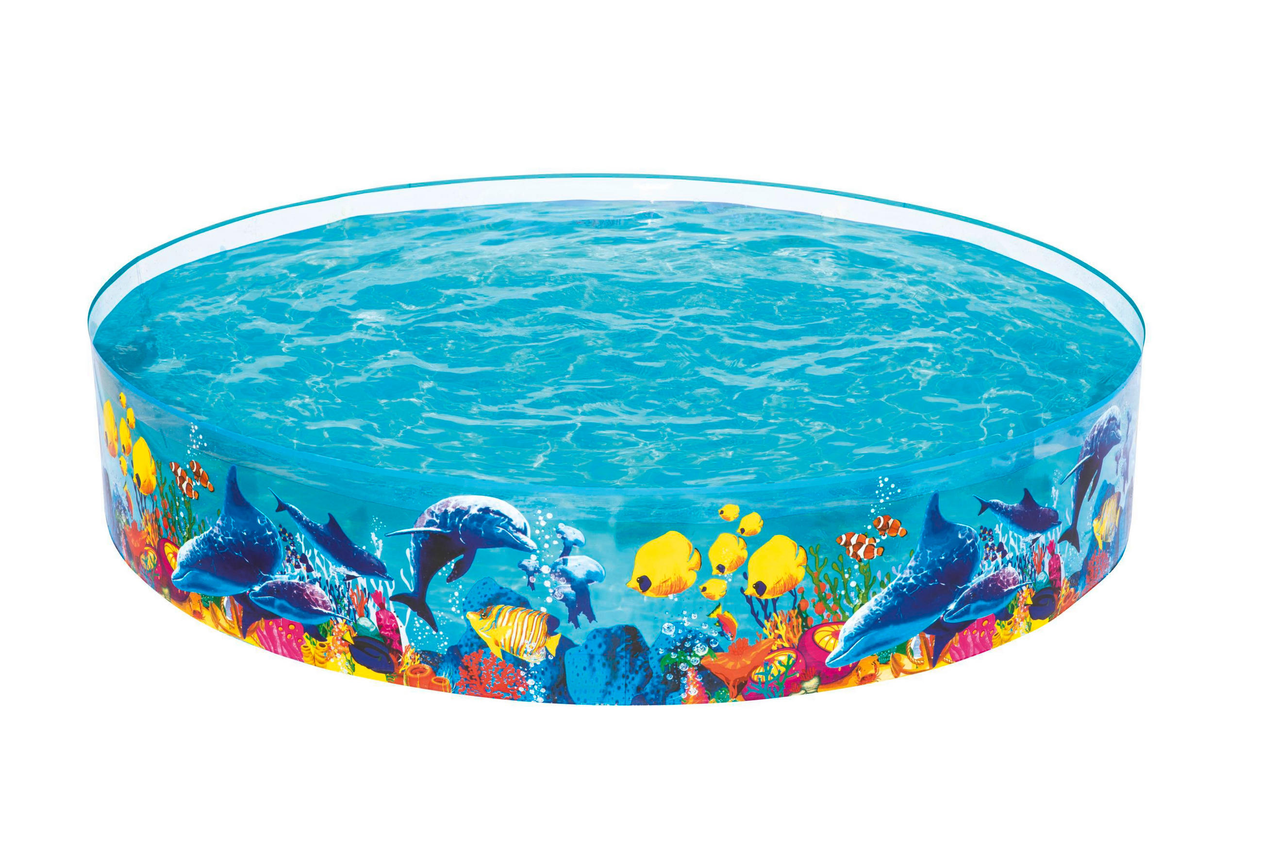 KINDERSCHWIMMBECKEN 244/46 cm  - Blau, Trend, Kunststoff (244/46cm) - Bestway