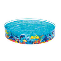 KINDERSCHWIMMBECKEN 244/46 cm  - Blau, Trend, Kunststoff (244/46cm) - Bestway
