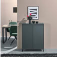 KOMMODE  in 80/103/38 cm  - Anthrazit/Schwarz, KONVENTIONELL, Holzwerkstoff/Metall (80/103/38cm) - Carryhome