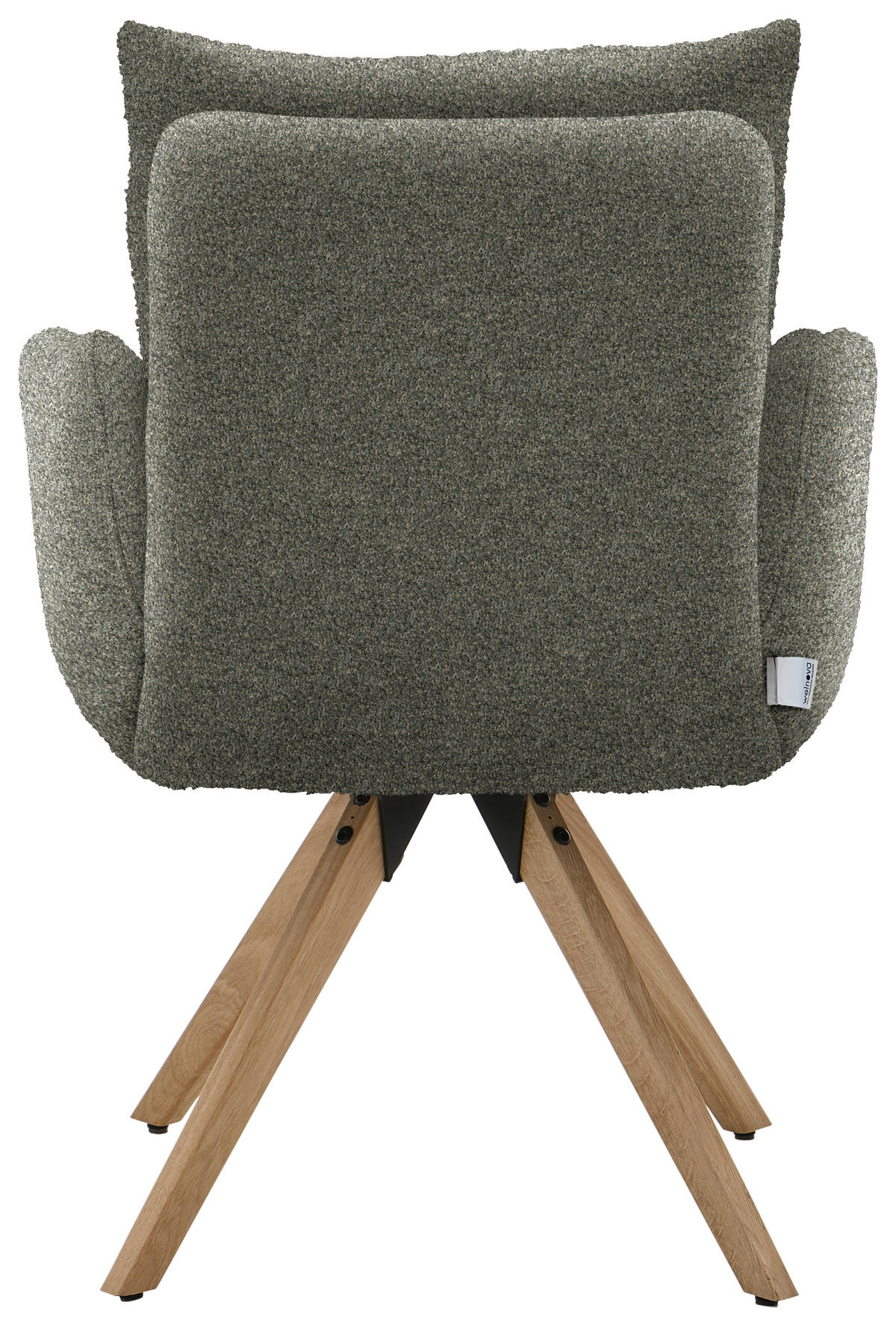 ARMLEHNSTUHL  in Jacquard  - Eichefarben/Braun, Design, Holz/Textil (62/86/68cm) - Welnova