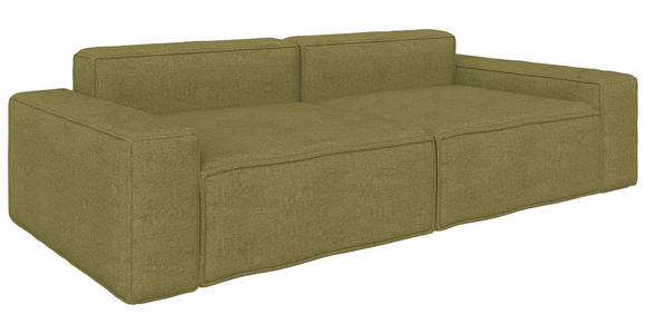 SCHLAFSOFA Webstoff Dunkelgrün - Dunkelgrün/Schwarz, KONVENTIONELL, Kunststoff/Textil (256/83/115cm) - Carryhome