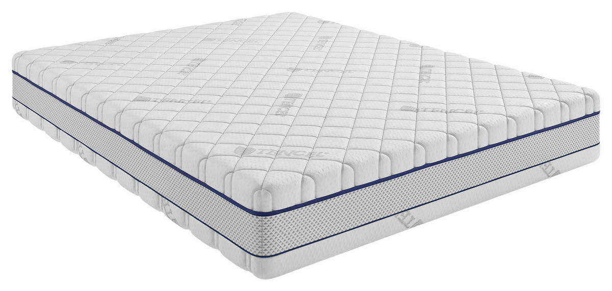 TASCHENFEDERKERNMATRATZE Energy H3/H4 100/200 cm Höhe ca. 25 cm  H3 + H4 = fest + sehr fest  - Weiss, Basics, Textil (100/200cm) - Livetastic