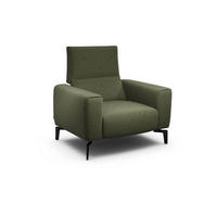 SESSEL in Chenille Waldgrün  - Waldgrün/Schwarz, Design, Textil/Metall (110/85/86-94cm) - SENSOO