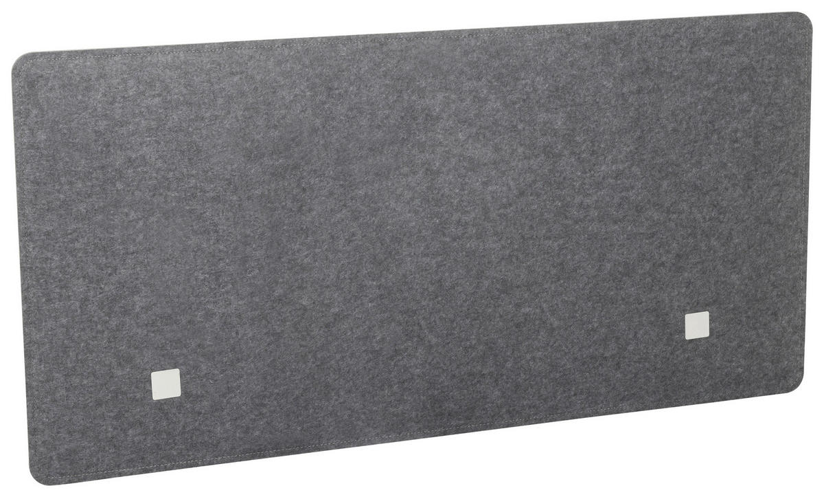 TRENNWAND  in Grau  - Grau, Basics, Kunststoff/Textil (120/60/1cm) - MID.YOU