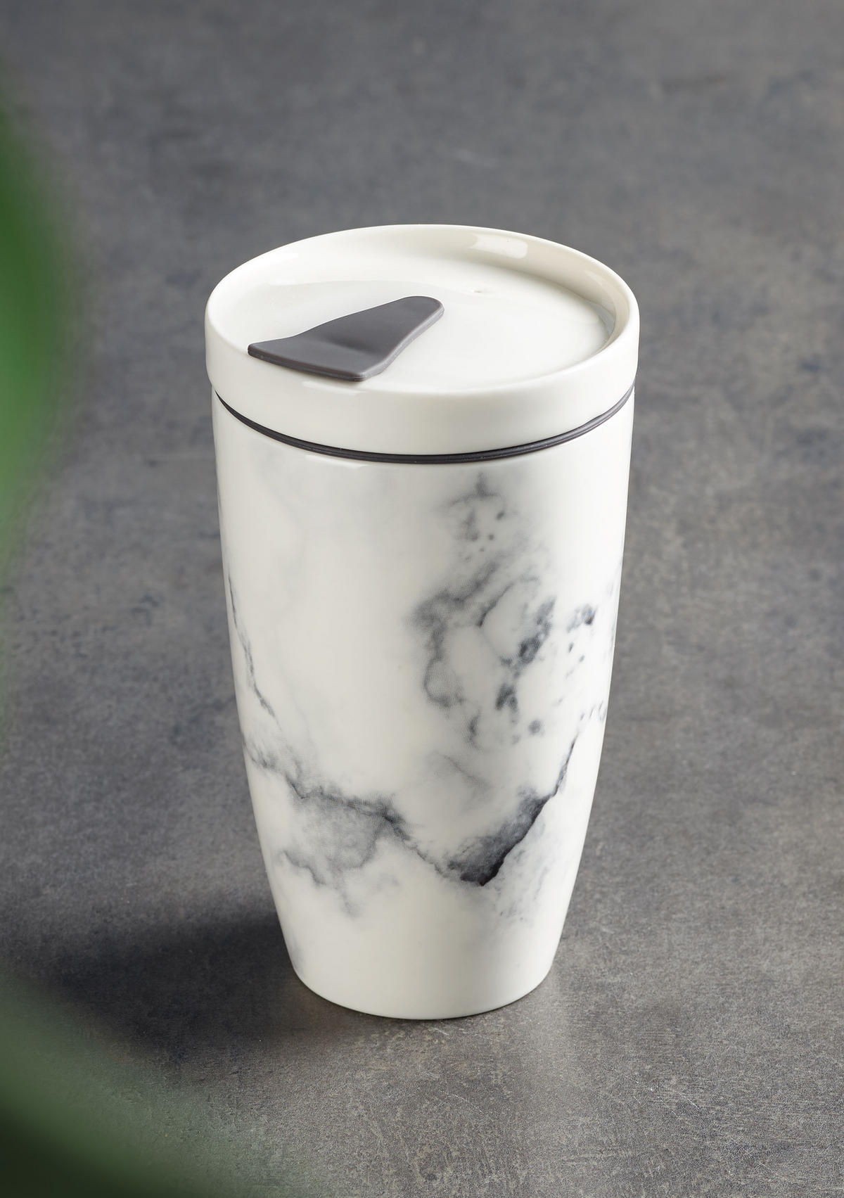 LONČEK ZA KAVO ZA NA POT  TO GO, TO STAY   0,35 l       - siva/bela, Basics, umetna masa/keramika (350ml) - like.Villeroy & Boch