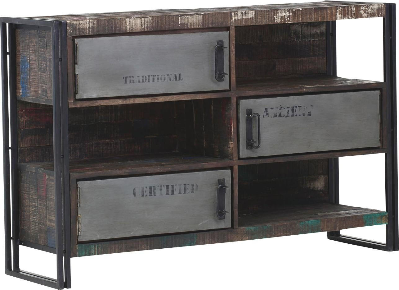 KOMMODE 140/90/40 cm  in Braun  - Braun, Design, Holz/Metall (140/90/40cm)