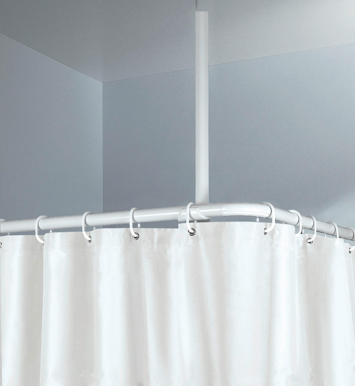DECKENSTÜTZE 60 cm  - Weiß, Basics, Metall (60cm) - Kleine Wolke