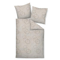 BETTWÄSCHE Makosatin 155/200 cm  - Naturfarben, Design, Textil (155/200cm) - Janine