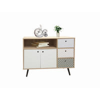 SIDEBOARD  in 106,5/77/39 cm  - Eichefarben/Multicolor, Design, Holzwerkstoff (106,5/77/39cm) - Livetastic
