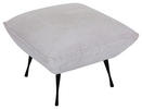 HOCKER Cord Beige  - Beige/Schwarz, KONVENTIONELL, Textil/Metall (60/49/53cm) - Carryhome