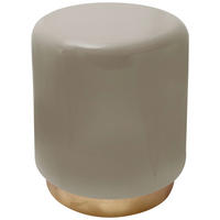 BEISTELLTISCH Taupe, Goldfarben rund  - Taupe/Goldfarben, Design, Metall (35/44,5cm) - Kayoom