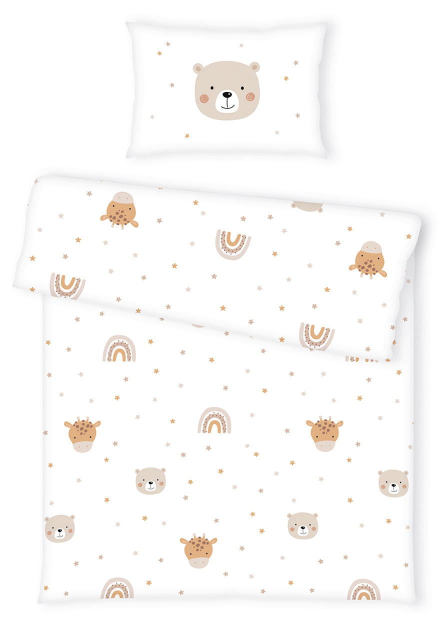 BABYBETTWÄSCHE Little Friends Biber 100/135 cm  - Basics, Textil (100/135cm) - baby best