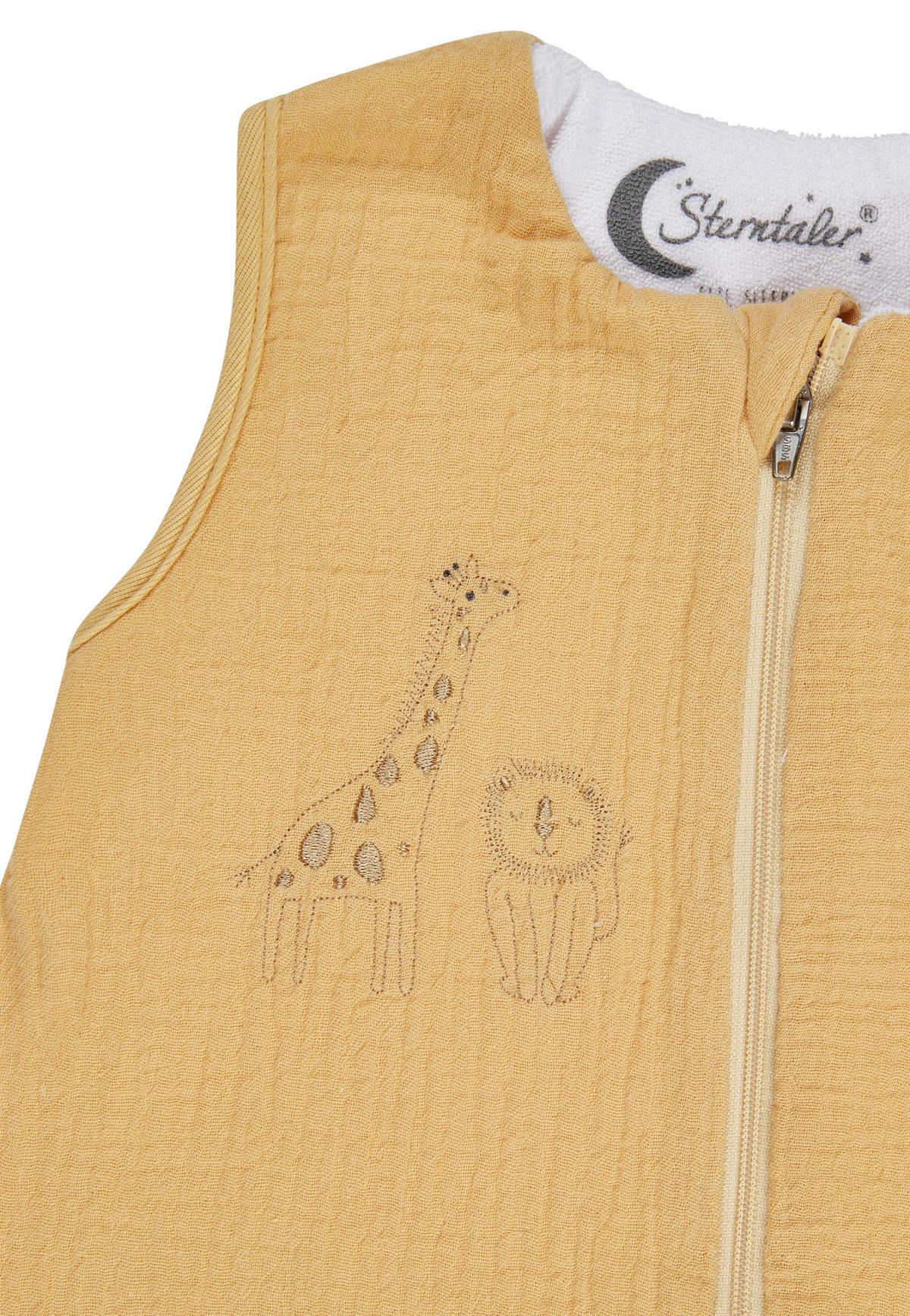 BABYSCHLAFSACK Löwe Leo 68/74  - Dunkelgelb, Basics, Textil (68/74null) - Sterntaler