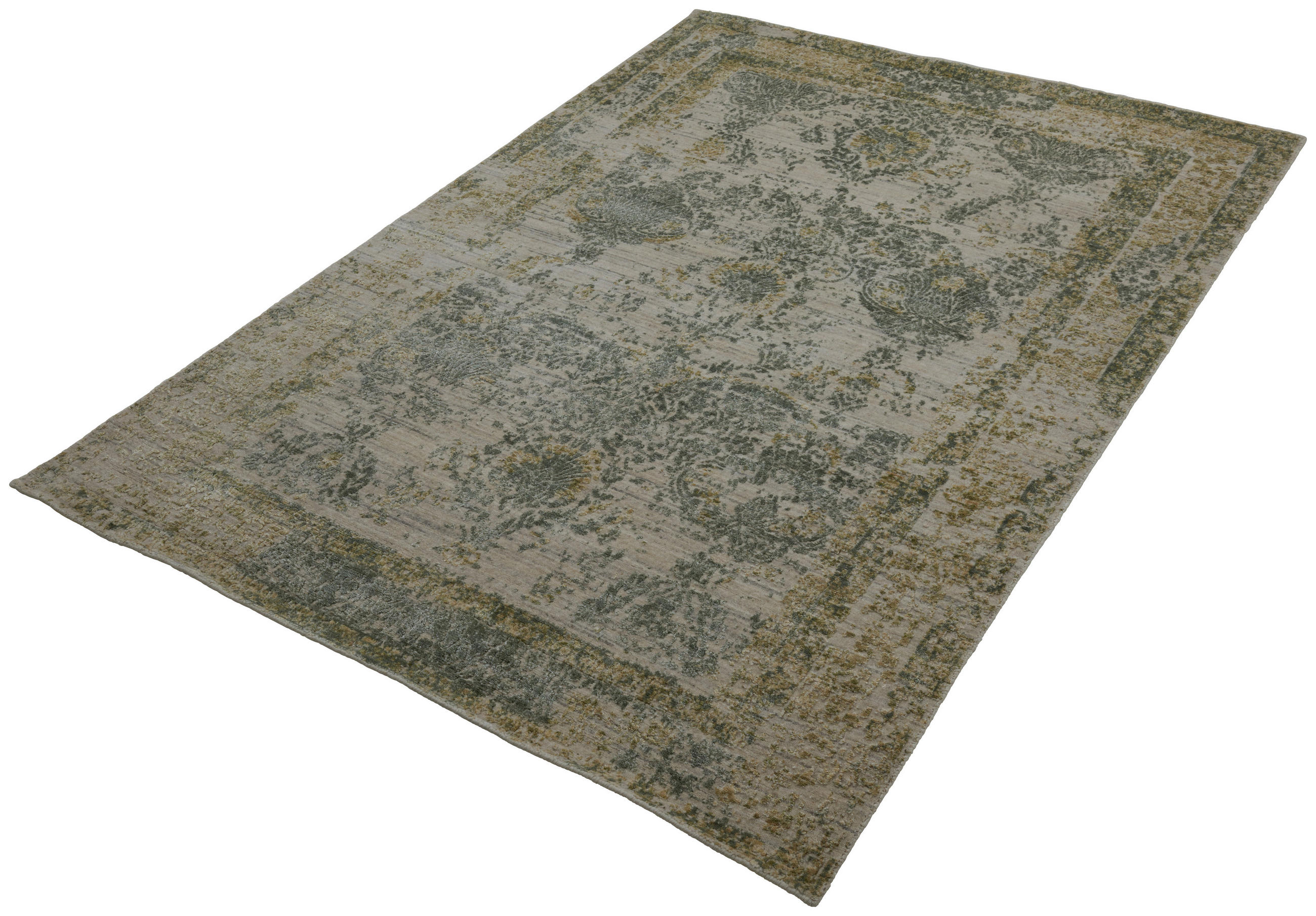 ORIENTTEPPICH 240/170 cm Mantra Grün, Beige  - Beige/Grün, Design, Textil (240/170cm) - Cazaris
