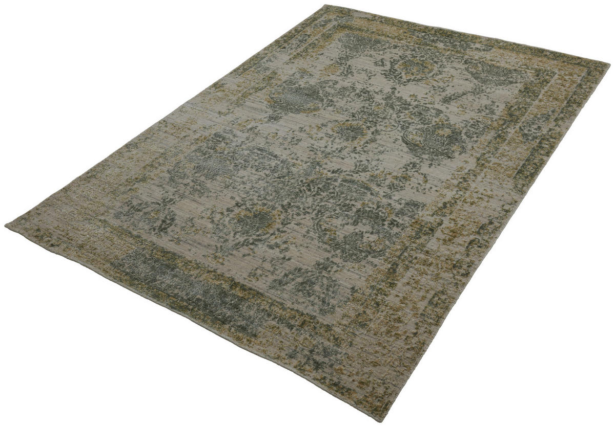 ORIENTTEPPICH 160/90 cm Mantra Grün, Beige  - Beige/Grün, Design, Textil (160/90cm) - Cazaris