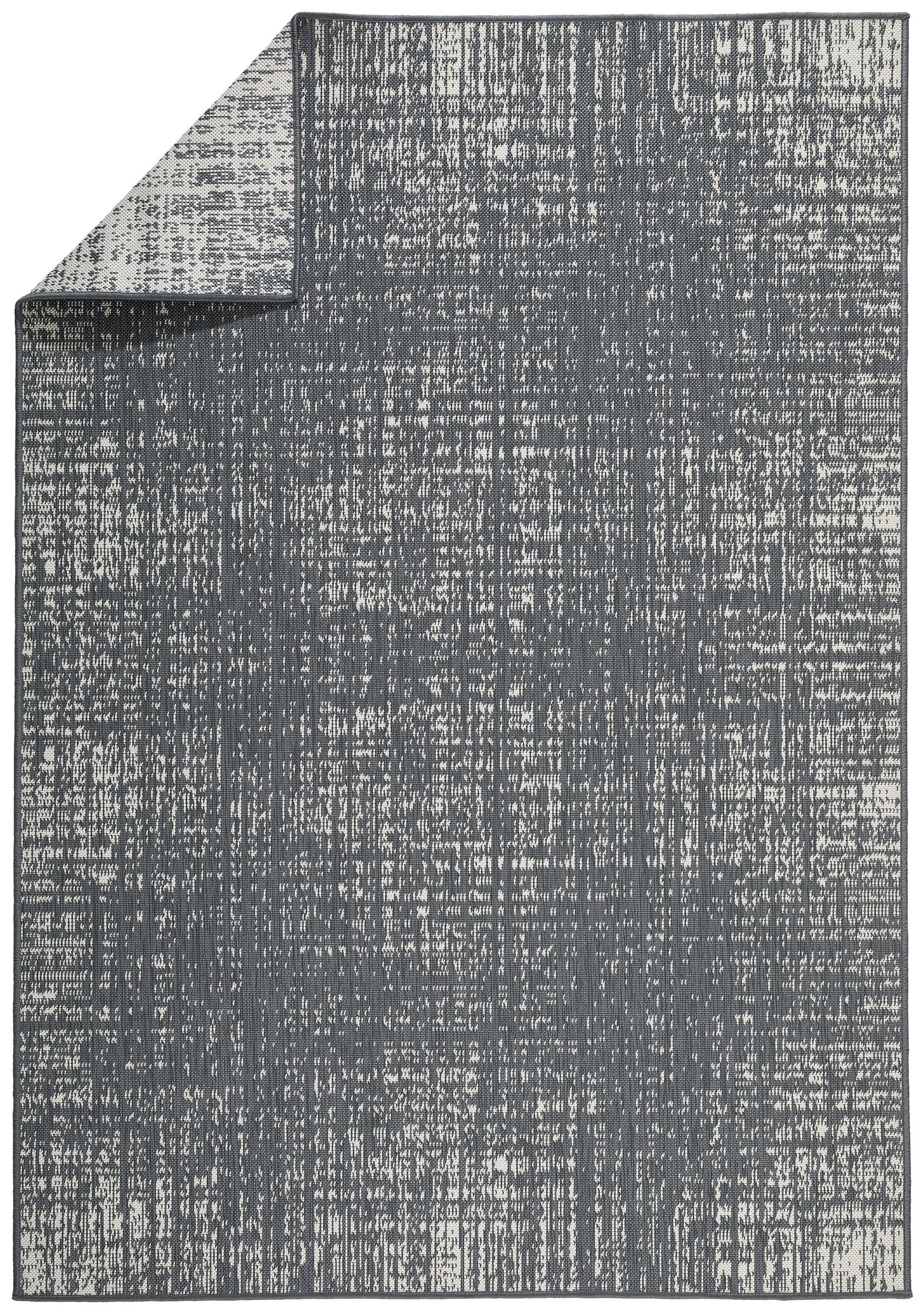 Ambia Garden Outdoorteppich Reverso Anthrazit 80x150 cm