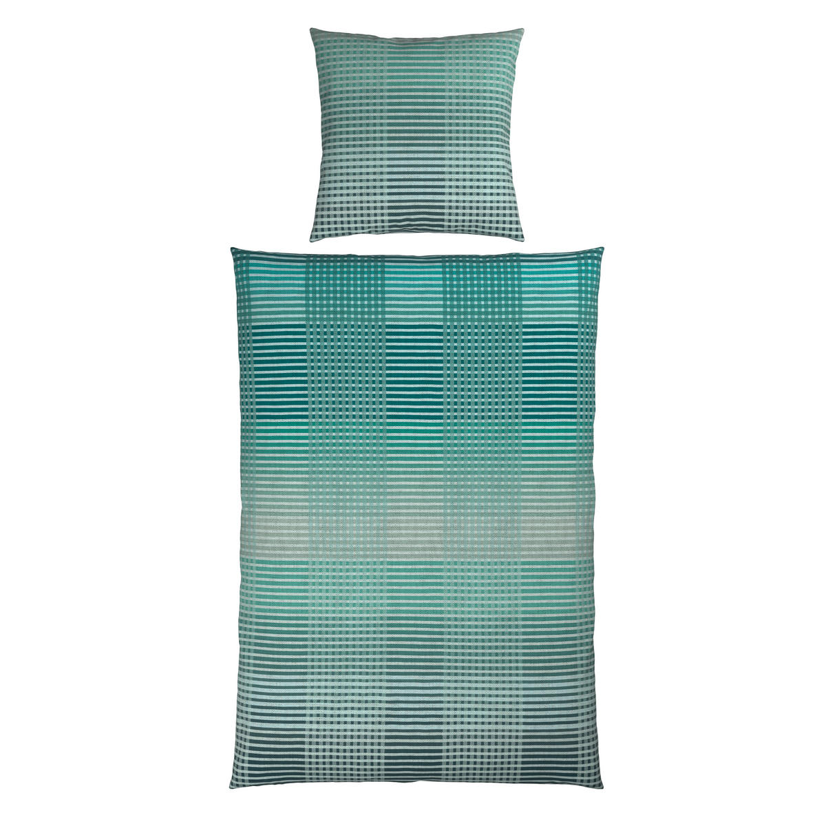 BETTWÄSCHE Flanell 135/200 cm  - Türkis, Textil (135/200cm) - Novel