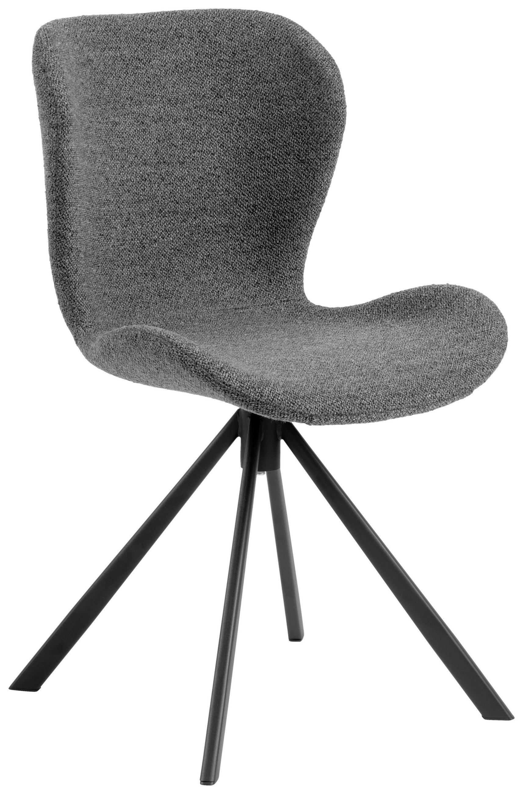 STOL vävt tyg  - svart/antracit, Design, metall/textil (46,5/81/53cm)