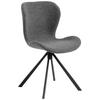 STOL vävt tyg  - svart/antracit, Design, metall/textil (46,5/81/53cm)
