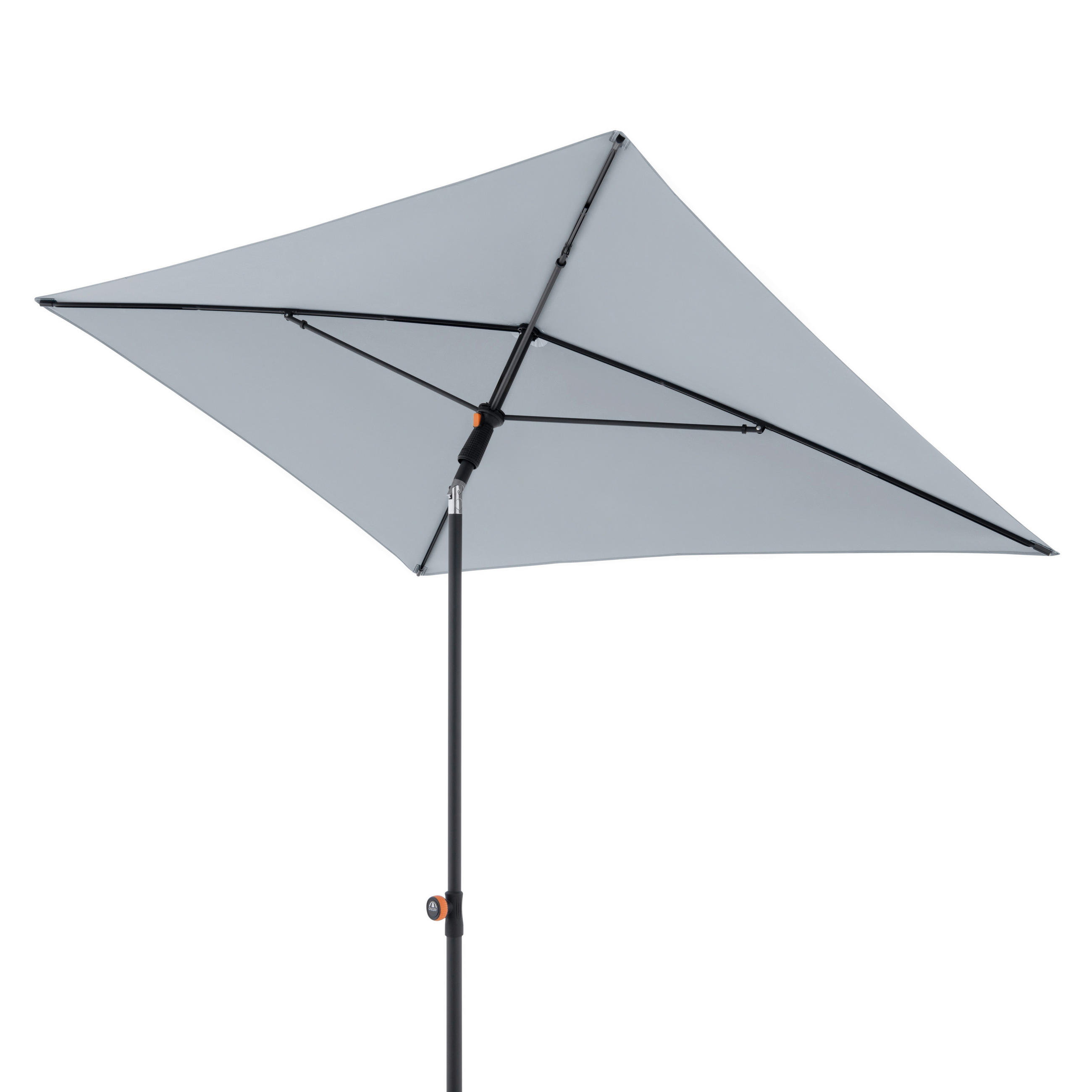 SONNENSCHIRM  190/125 cm  - Anthrazit/Hellgrau, Basics, Textil/Metall (190/125cm) - Doppler