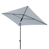 SONNENSCHIRM  190/125 cm  - Anthrazit/Hellgrau, Basics, Textil/Metall (190/125cm) - Doppler