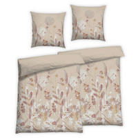 BETTWÄSCHE 4-teilig Flanell 135/200 cm  - Beige, Design, Textil (135/200cm) - Florella