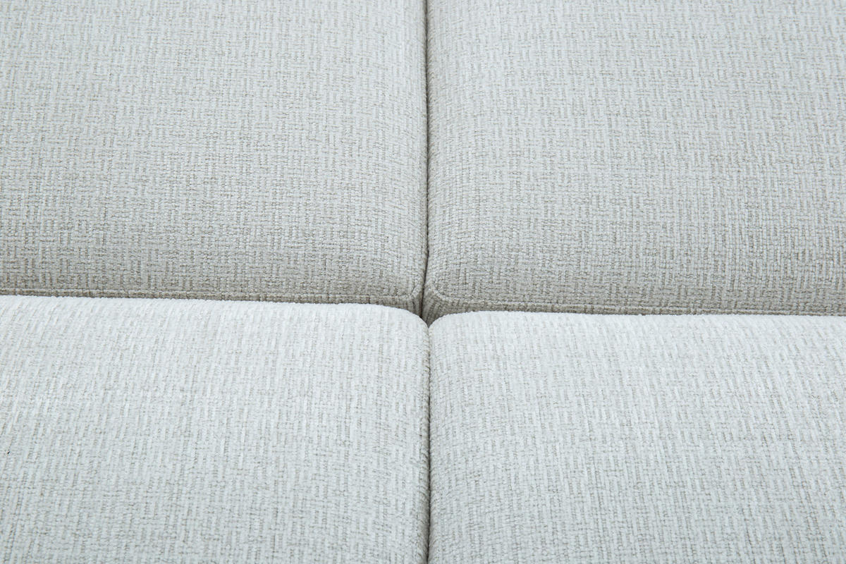 SCHLAFSOFA NOLA in Leinenoptik Beige  - Beige/Schwarz, Design, Holz/Textil (220,5/86/96cm) - Livetastic
