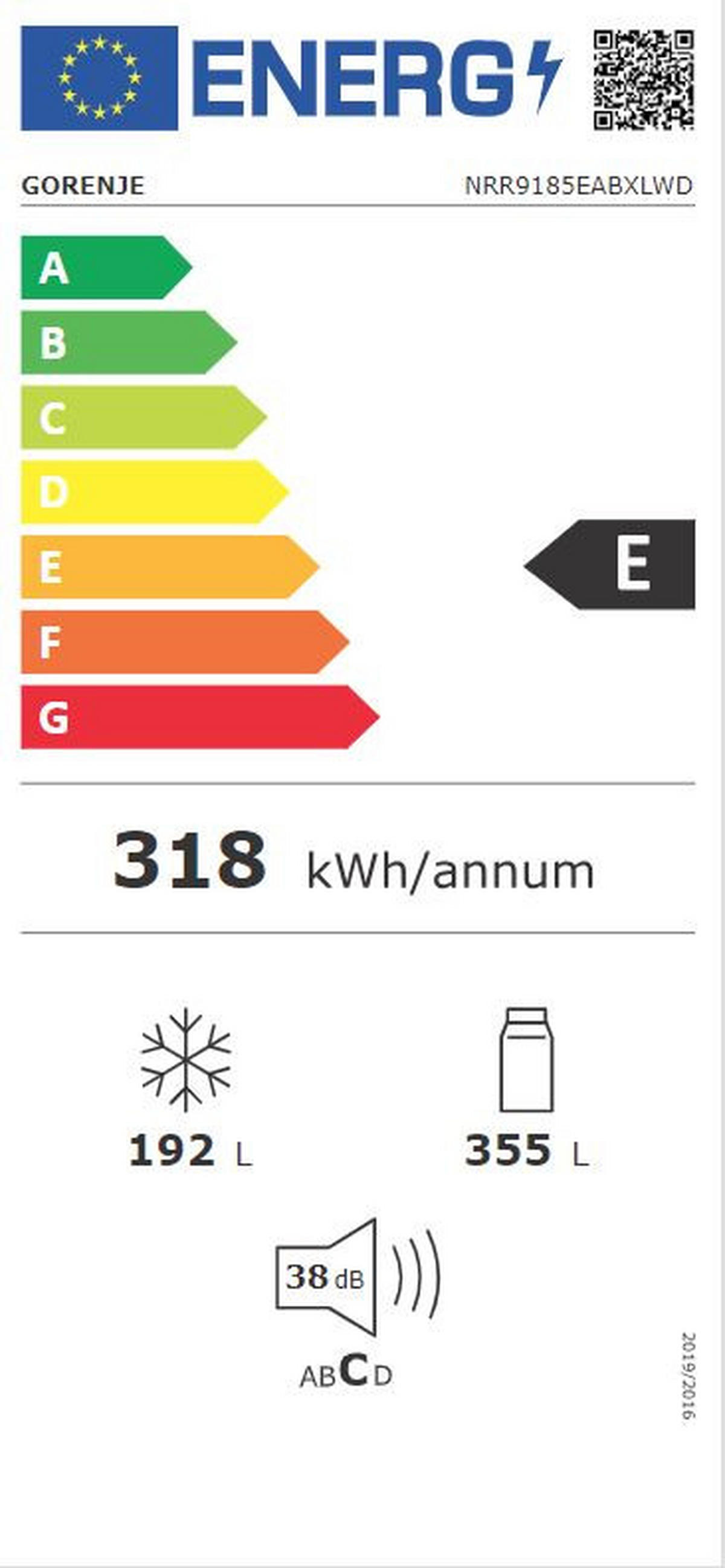 SIDE-BY-SIDE 91,5/178,6/67 cm  - Edelstahlfarben, Basics, Metall (91,5/178,6/67cm) - Gorenje