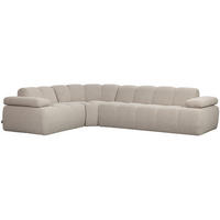 ECKSOFA Mojo Beige Bouclé Armteilverstellung  - Beige/Schwarz, MODERN, Kunststoff/Textil (230/310cm) - Livetastic