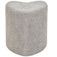 HOCKER Vliesstoff, Bouclé Grau  - Grau, Trend, Textil (41/44/41cm) - Xora