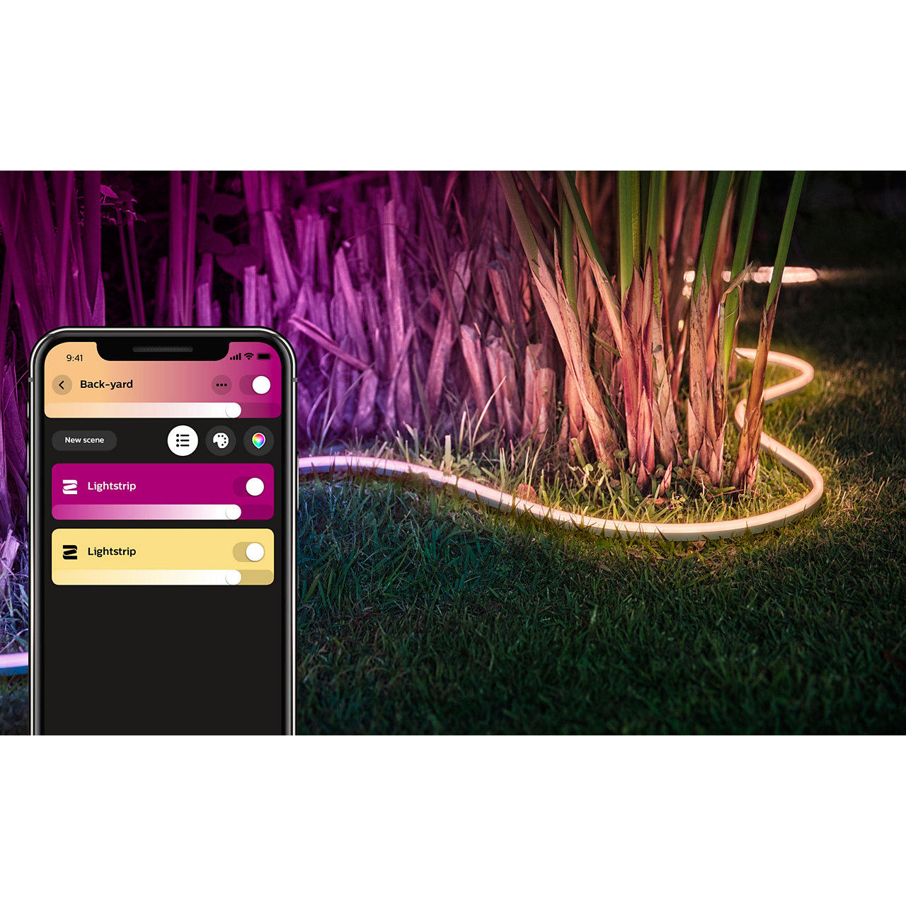 LED-STRIP Hue 199 cm   - Transparent, Design, Kunststoff (199cm) - Philips HUE