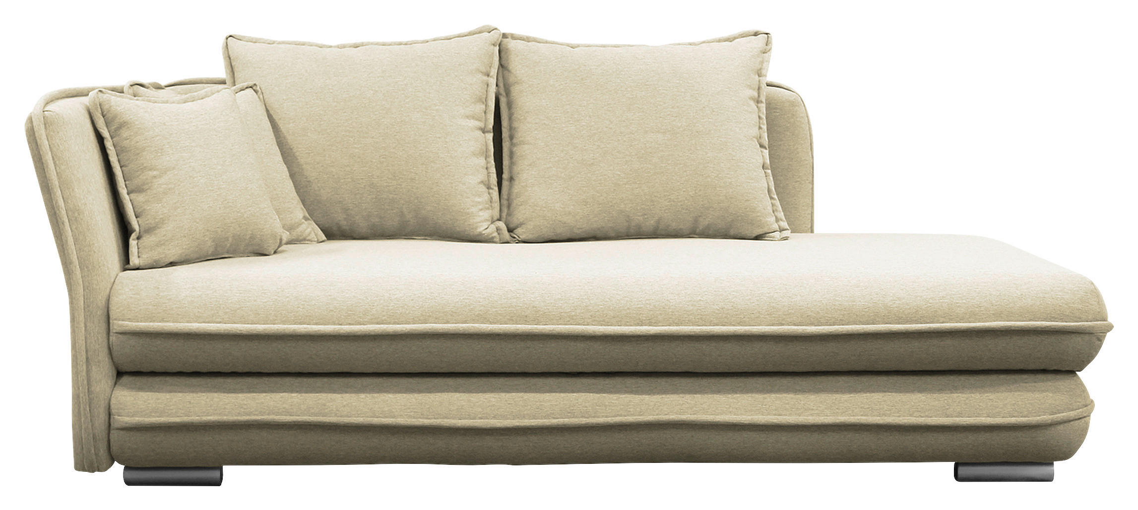 LIEGE Flachgewebe Creme  - Silberfarben/Creme, Design, Kunststoff/Textil (107/84/99/224cm) - MID.YOU