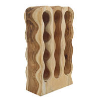 WEINREGAL  - Naturfarben, MODERN, Holz (39/66/18cm) - MID.YOU