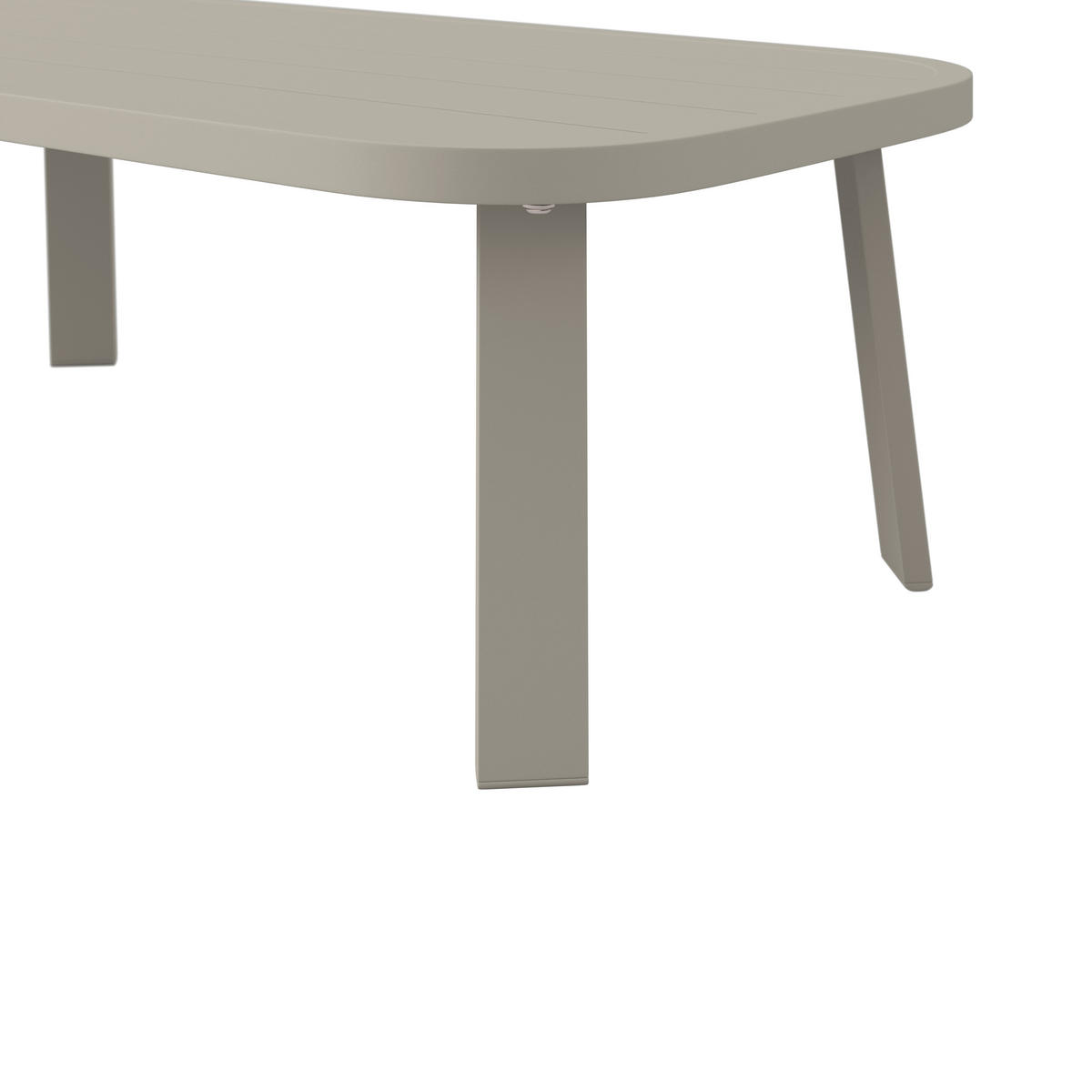 GARTENSET Webstoff Aluminium  - Beige/Weiß, MODERN, Textil/Metall (67/122/53/82/82/35/72/72/103cm) - Ambia Garden