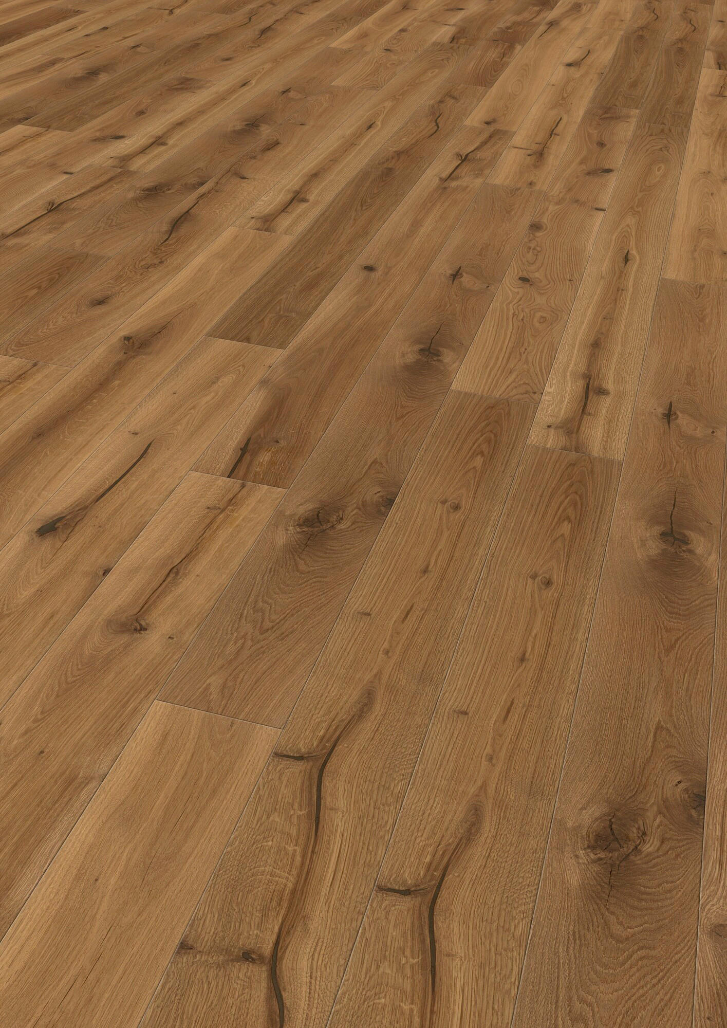 LANDHAUSDIELE, Eiche Verona  per  m² - Eichefarben, LIFESTYLE, Holz (220,5/17,6/1,2cm) - Waldwelt