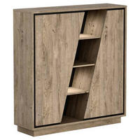 VYSOKÁ KOMODA, koňaková, 128/143/37 cm - koňaková, Design, kompozitní dřevo (128/143/37cm) - Livetastic