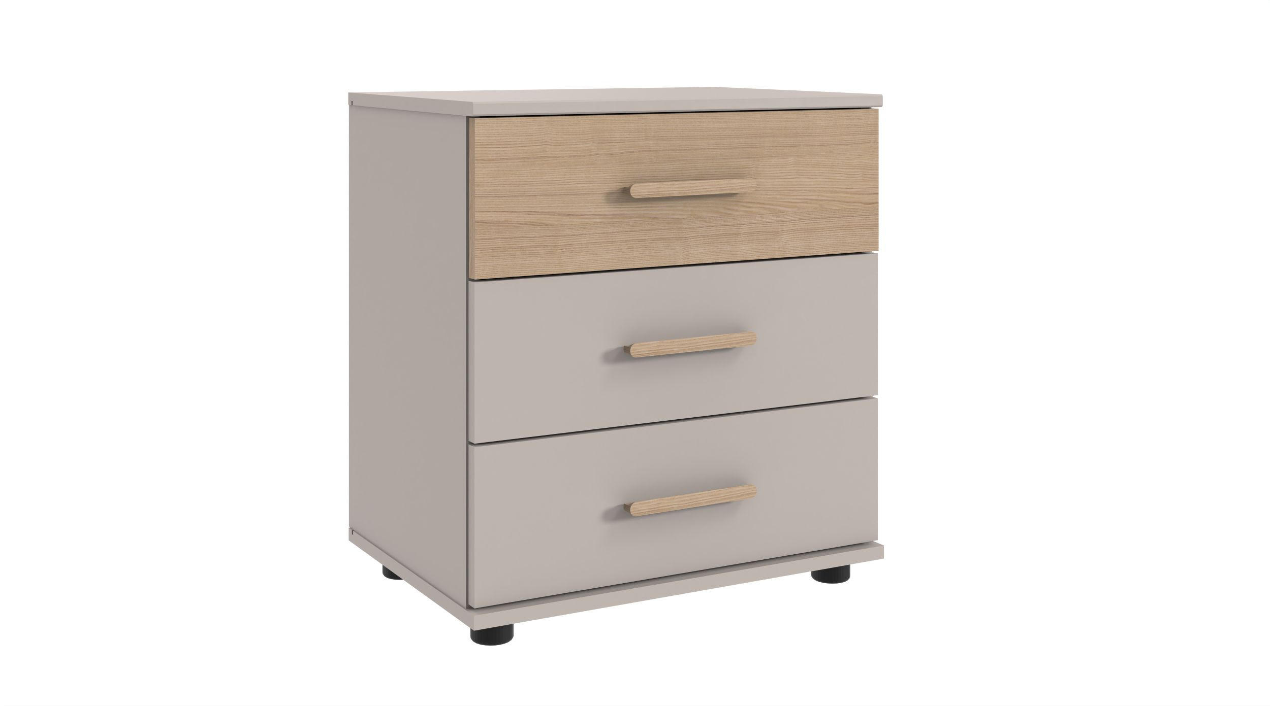 Noptieră, 52/58/38 cm, cașmir, stejar Artisan