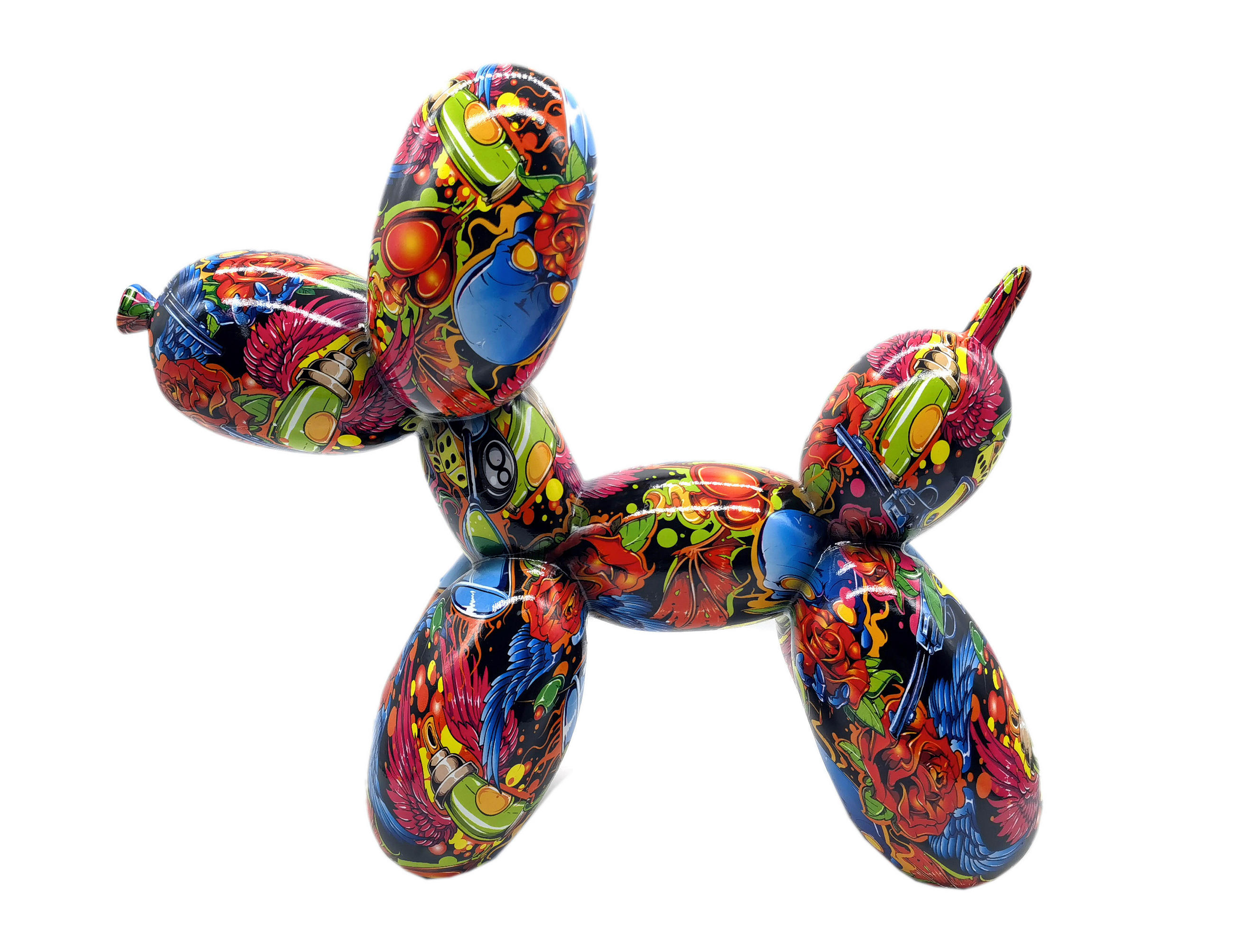 XXXLutz Dekohund Street Art Mehrfarbig 28x25x11 cm